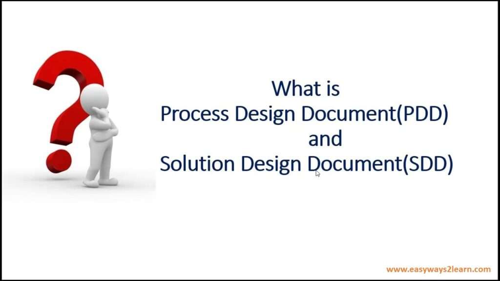 What is Process Design Document.